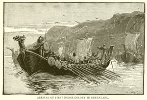 Arrival of First Norse Colony in Greenland by English School