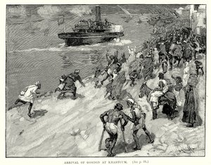 Arrival of Gordon at Khartoum by English School