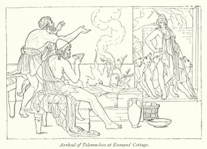 Arrival of Telemachus at Eumaeus