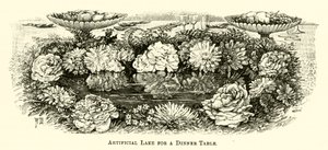 Artificial Lake for a Dinner Table by English School