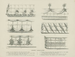 Artistic Table-Cloths by English School