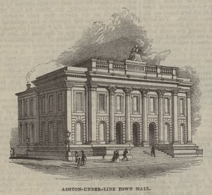 Ashton-under-Line Town Hall by English School
