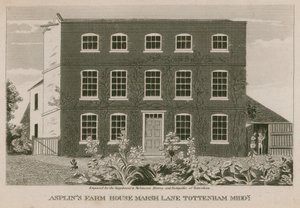 Asplins Farm House, Marsh Lane, Tottenham, London by English School