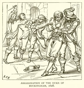 Assassination of the Duke of Buckingham, 1628 by English School