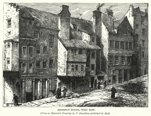 Assembly Rooms, West Bow (engraving) by English School