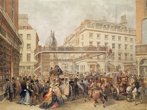 At the Bottom of Ludgate Hill, London by English School