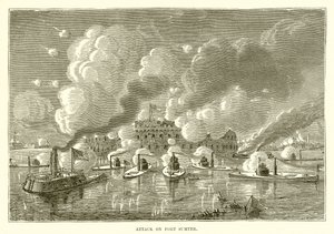 Attack on Fort Sumter by English School