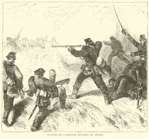 Attack on a French Battery at Sedan, September 1870 by English School