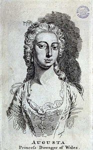 Augusta, Princess Dowager of Wales, c.1751 by English School