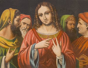 Authority of Jesus Christ Questioned in the Temple by English School