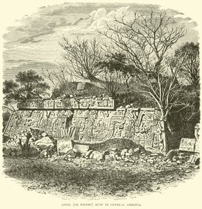 Aztec (or Toltec) Ruin in Central America by English School