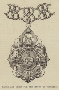 Badge and Chain for the Mayor of Coventry by English School