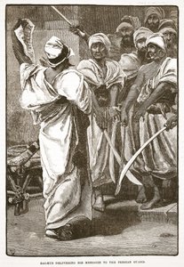 Bagaeus Delivering His Messages to the Persian Guard