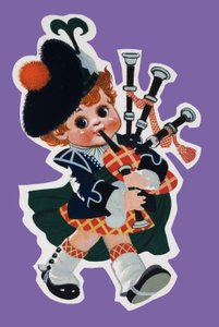 Bagpiper by English School