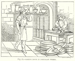 Baking room in Porcelain Works by English School