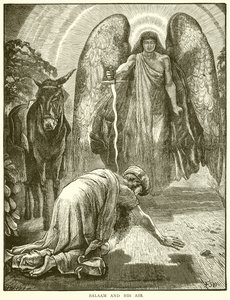 Balaam and His Ass by English School