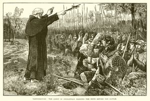 Bannockburn: The Abbot of Inchaffray Blessing the Scots Before the Battle by English School