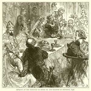 Banquet at the Marriage of Henry III and Eleanor of Provence, 1236 by English School