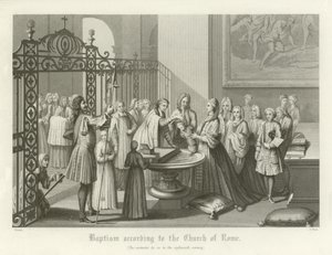 Baptism According to the Church of Rome, 18th Century by English School