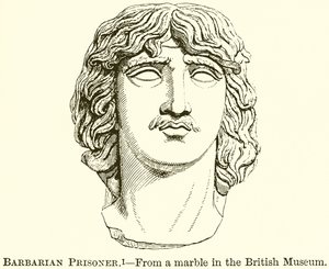 Barbarian Prisoner by English School