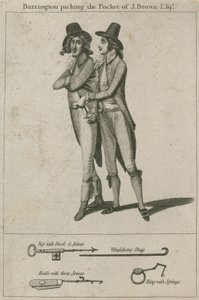 Barrington picking the pocket of J Brown esq by English School