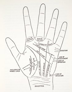 Basic Lines and Lesser Lines of the Hand by English School