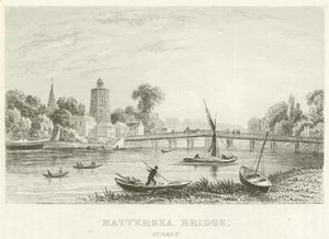 Battersea Bridge, Surrey by English School