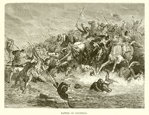 Battle of Courtrai by English School