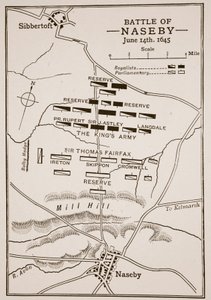 Battle of Naseby, 14th June 1645 by English School