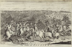 Battle of Poitiers by English School