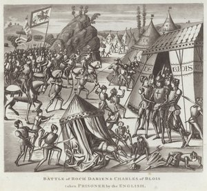 Battle of Roch Darien & Charles of Blois Taken Prisoner by the English by English School