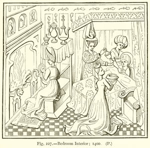 Bedroom Interior; 1400 by English School