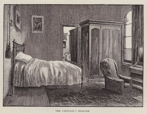 Bedroom of Henry Edward Manning, English Catholic cardinal and Archbishop of Westminster by English School