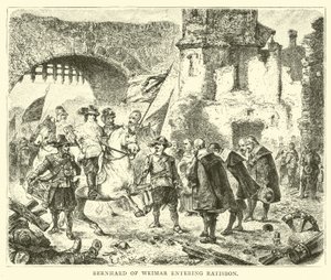 Bernhard of Weimar Entering Ratisbon by English School