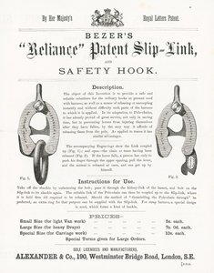 Bezers Reliance Patent Slip-Link and Safety Hook by English School