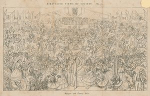 Birds-Eye View of Society: Bazaar and Fancy Fair by English School