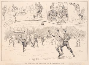 Blackburn Rovers vs. Nottingham County, from The Illustrated Sporting and Dramatic News, 23rd March 1891 by English School