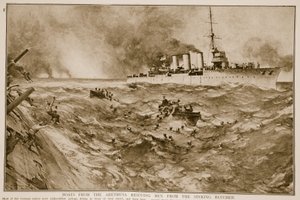 Boats from the Arethusa Rescuing Men from the Sinking Blucher