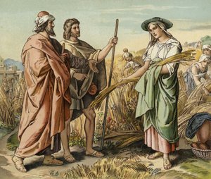 Boaz and Ruth by English School