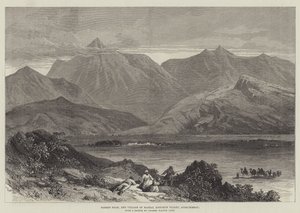 Bodeen Peak, and Village of Madzai, Khoorum Valley, Afghanistan by English School