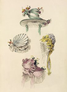 Bonnets for an occasion, fashion plate from Ackermann