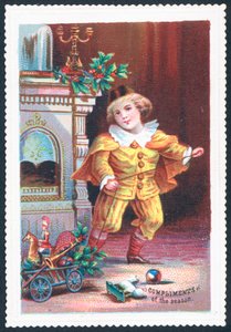 Boy Playing with Toys by English School