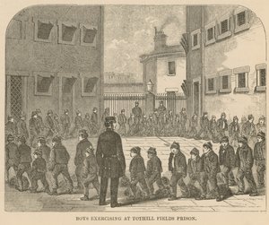 Boys Exercising at Tothill Fields Prison by English School