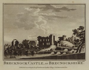 Brecknock Castle, in Brecknockshire by English School