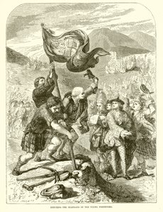 Erecting the Standard of the Young Pretender by English School