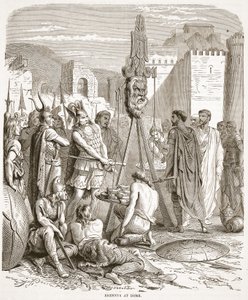 Brennus at Rome by English School