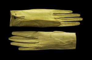 Bright Yellow Wrist-Length Gloves