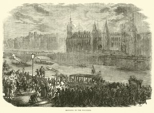 Bringing in the Wounded, November 1870 by English School