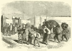 Bringing in Vegetables from the Suburbs, October 1870 by English School