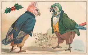 British Christmas Card by English School